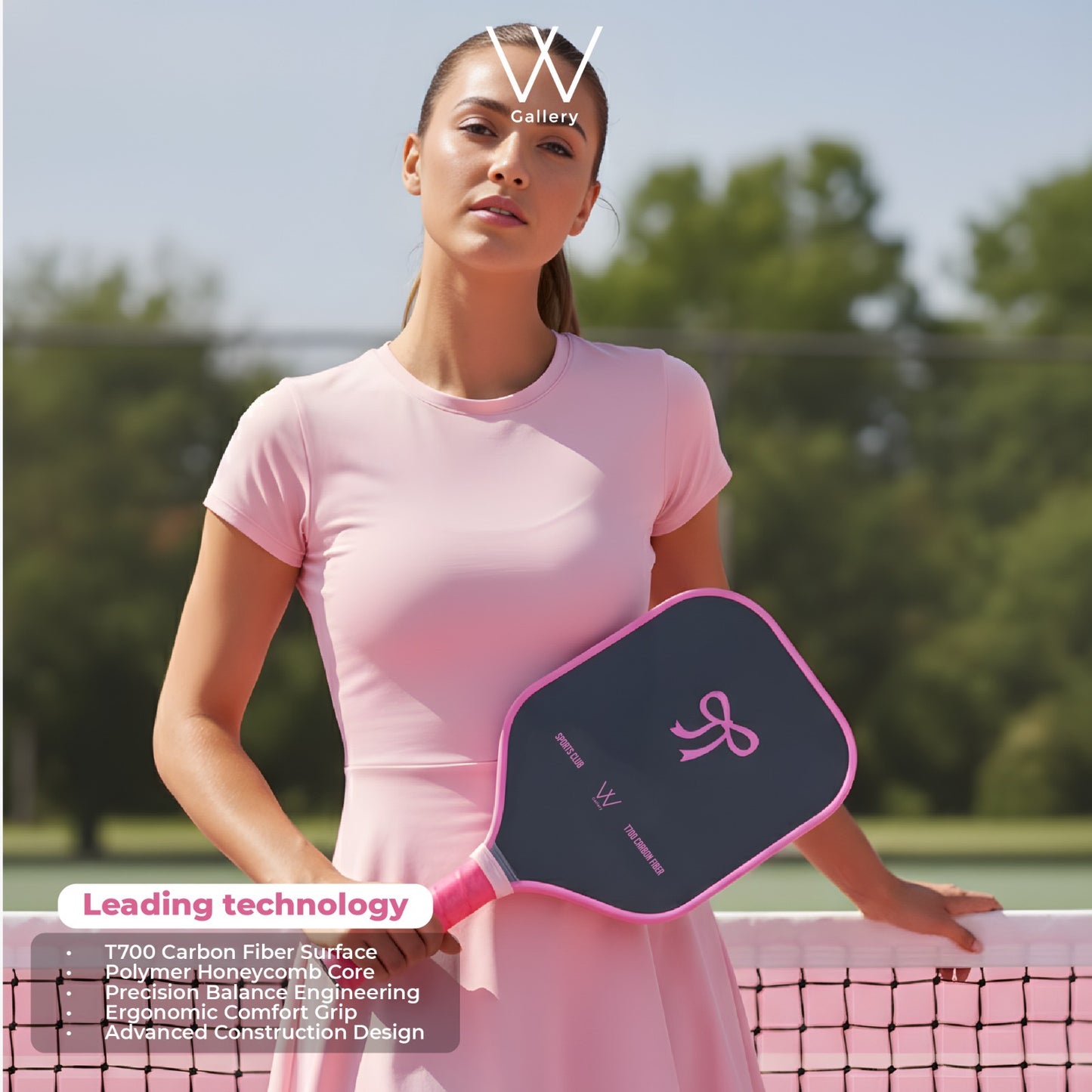 Pink Bow - T700 Carbon Fiber