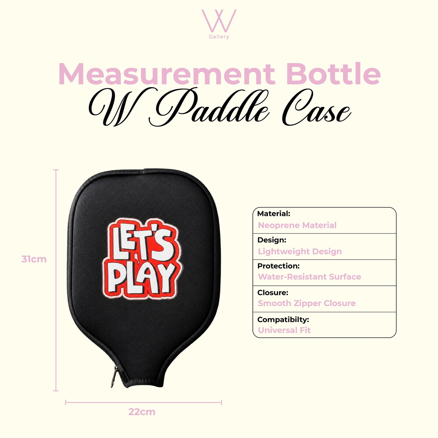 W Just Dink It PaddleCase