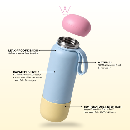 Wubble Bottle Macaron Series 740ml