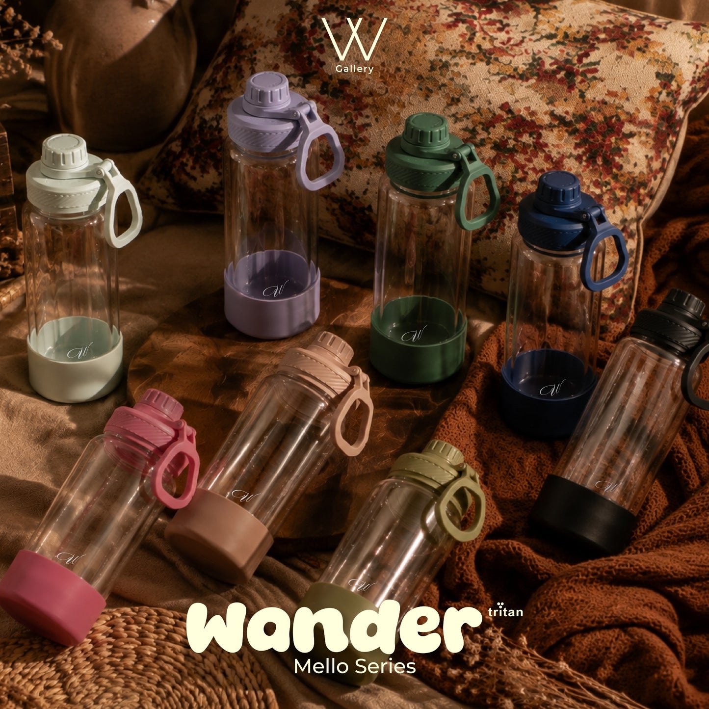 Wander Tritan Bottle Mello Series 1000ml