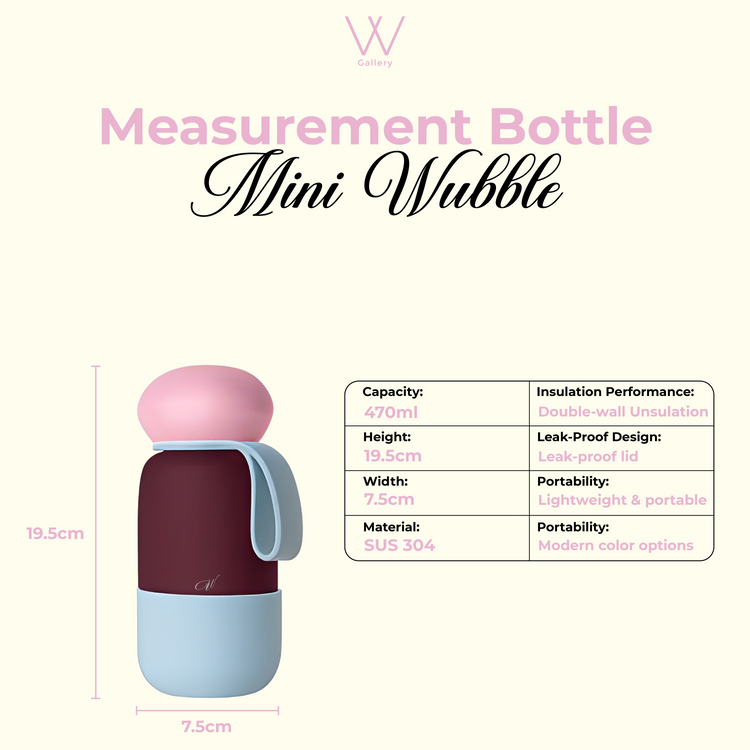 Free Engrave Mini Wubble Bottle 470ml