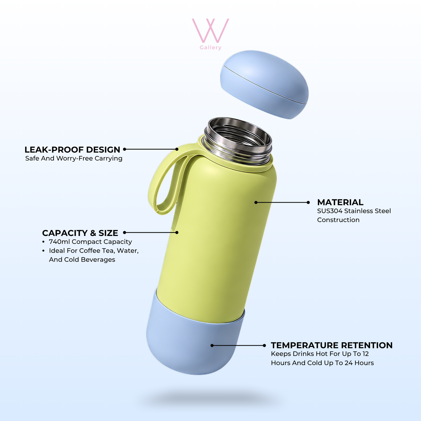 Wubble Bottle Bloom Series 740ml