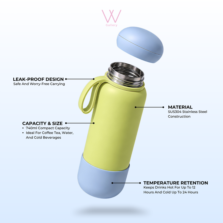 Free Engrave Wubble Bottle Bloom Series 740ml