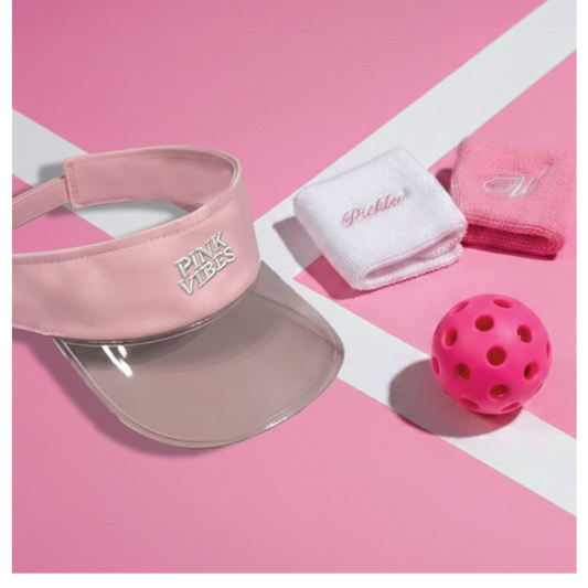 Visor Cap and Wristband Set