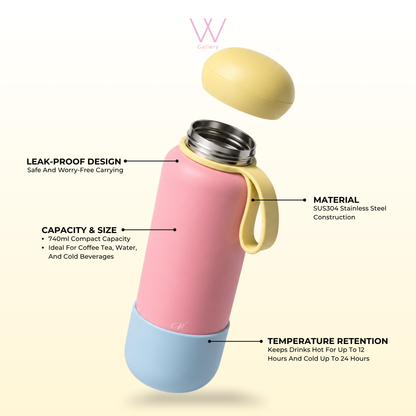 Wubble Bottle Macaron Series 740ml