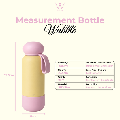 Free Engrave Wubble Water Bottle Dream Series 1000ml