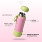W Gallery Dream Series 740ml Wubble Water Bottle