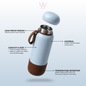 W Gallery Dream Series 740ml Wubble Water Bottle