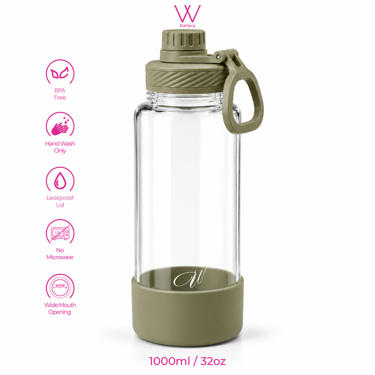 Wander Tritan Bottle - Pea Green 1000ml