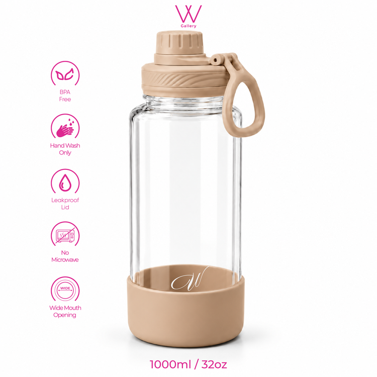 Wander Tritan Bottle - Cream Brown 1000ml
