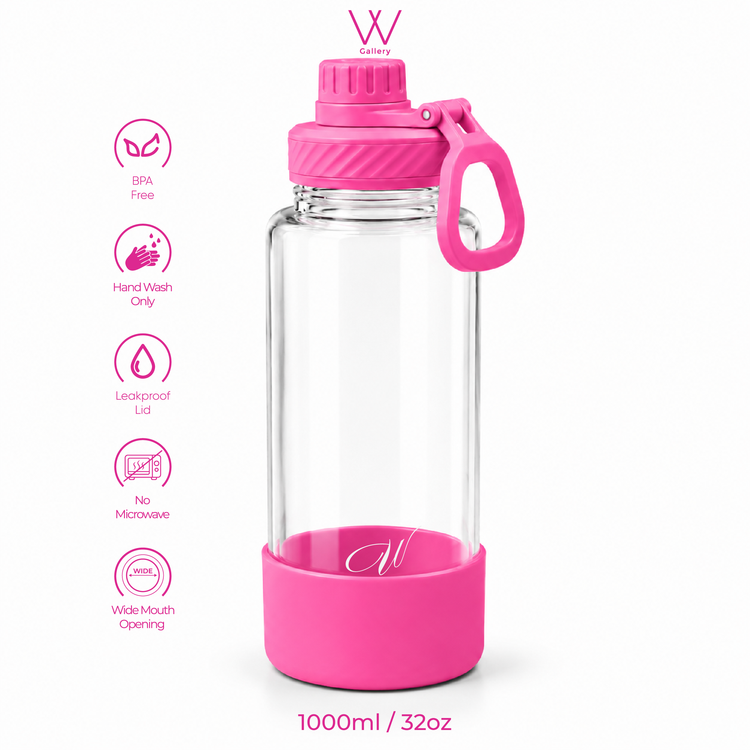Wander Tritan Bottle - Rose Red 1000ml