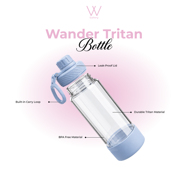 Wander Tritan Bottle - Light Grey 1000ml