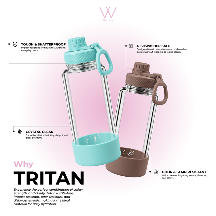 Wander Tritan Bottle - Light Grey 1000ml