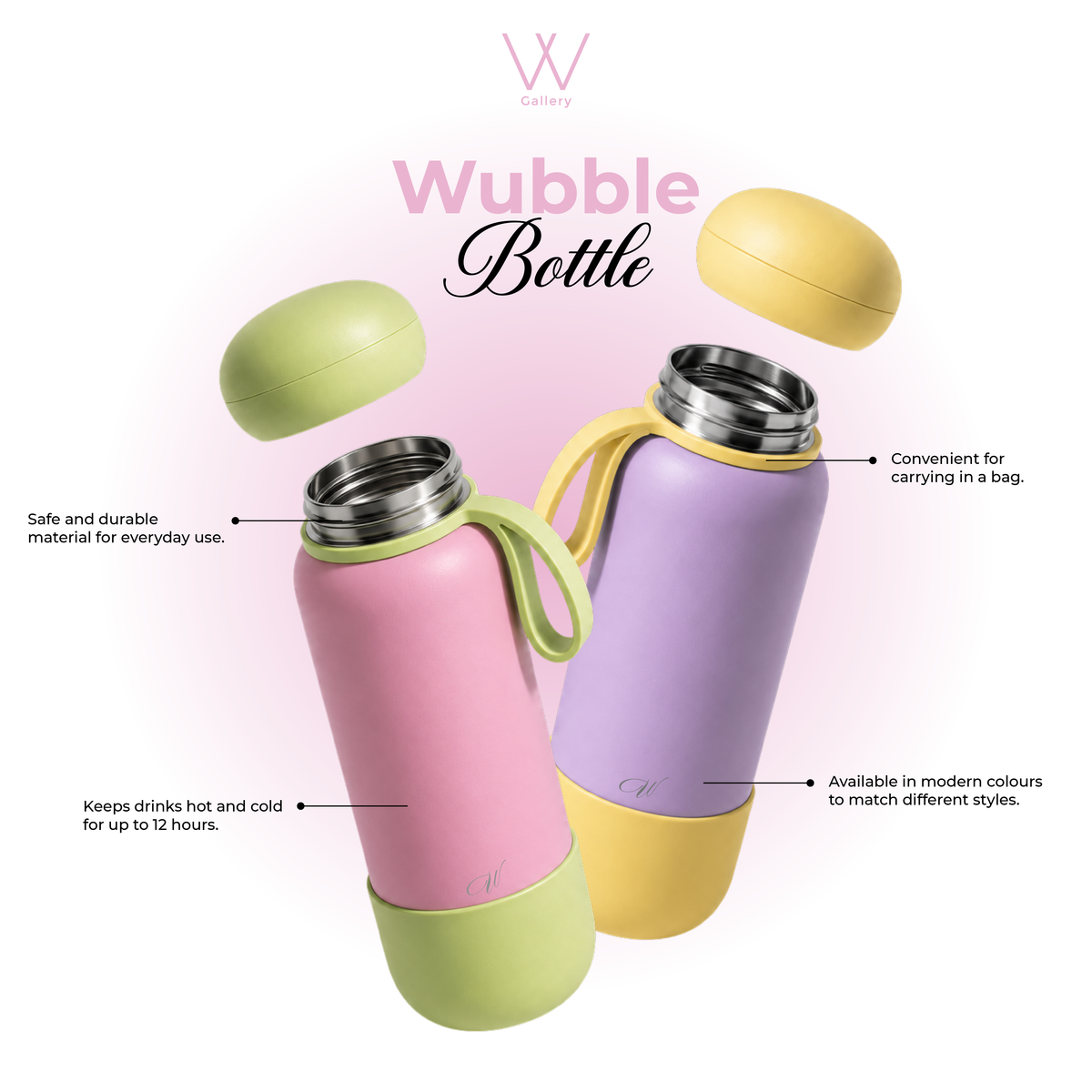 SUS 304 Stainless Steel - Cocoa Mint Wubble 740ml