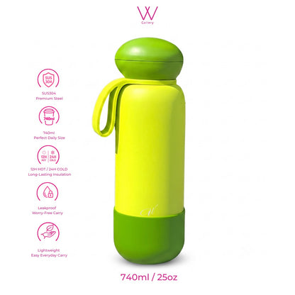 Free Engrave Wubble Water Bottle Courtside Series 740ml