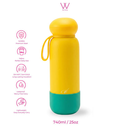 Free Engrave Wubble Water Bottle Courtside Series 740ml