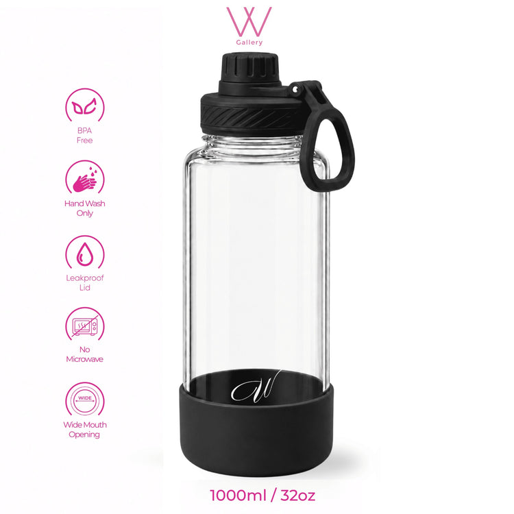 Wander Tritan Bottle - Black 1000ml