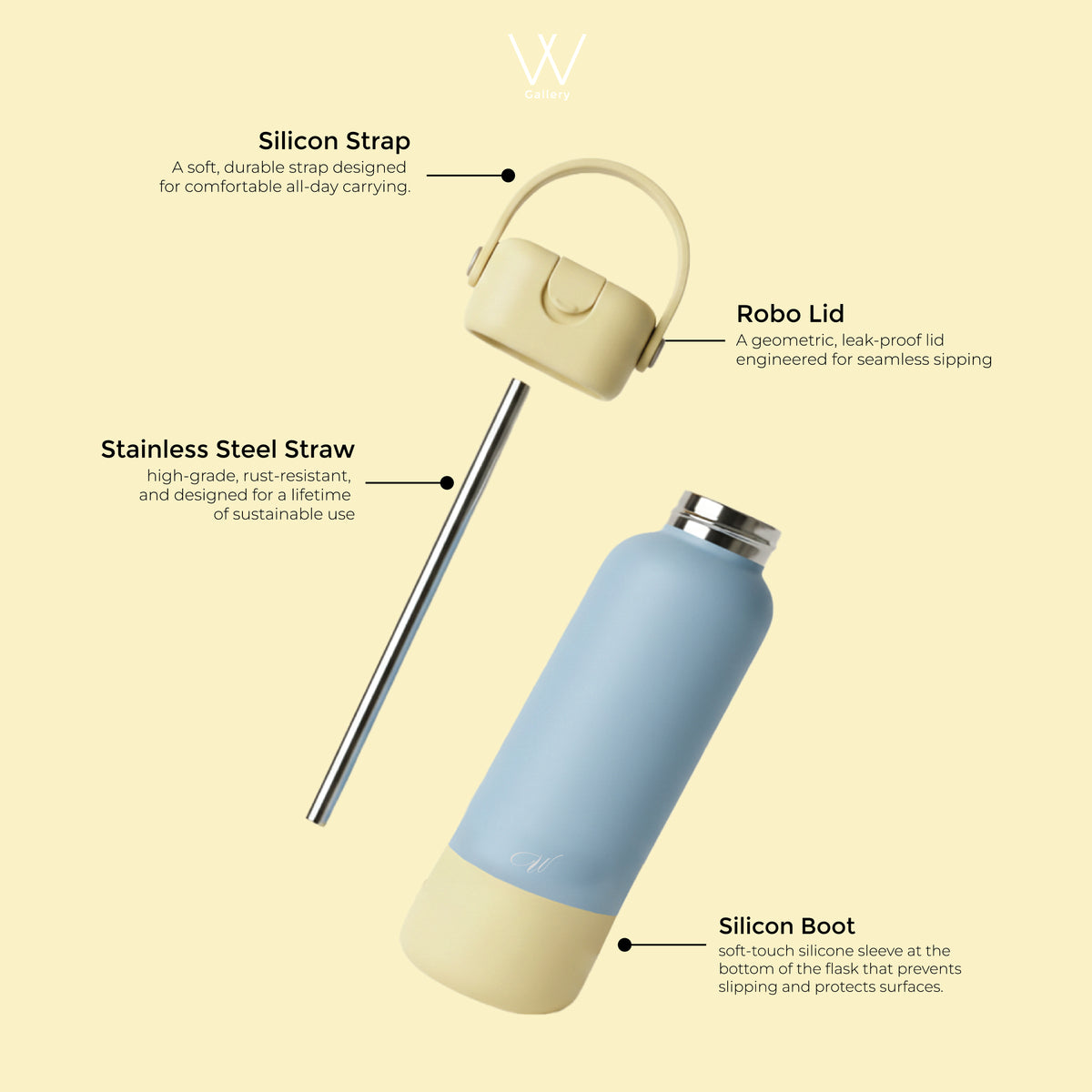 Free Engrave Mini Wubble Bottle 470ml