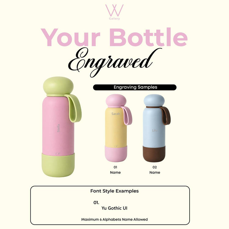 Free Engrave Wubble Bottle Bloom Series 740ml