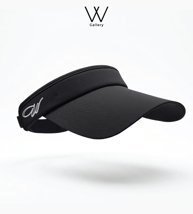 Apex Visor Cap Silk Polyester - Black