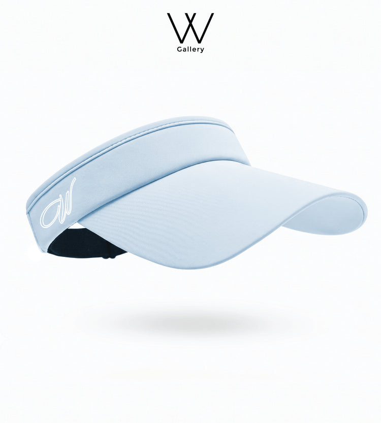 Apex Visor Cap Silk Polyester - Baby Blue