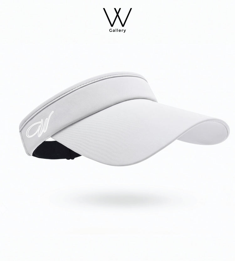 Apex Visor Cap Silk Polyester - White